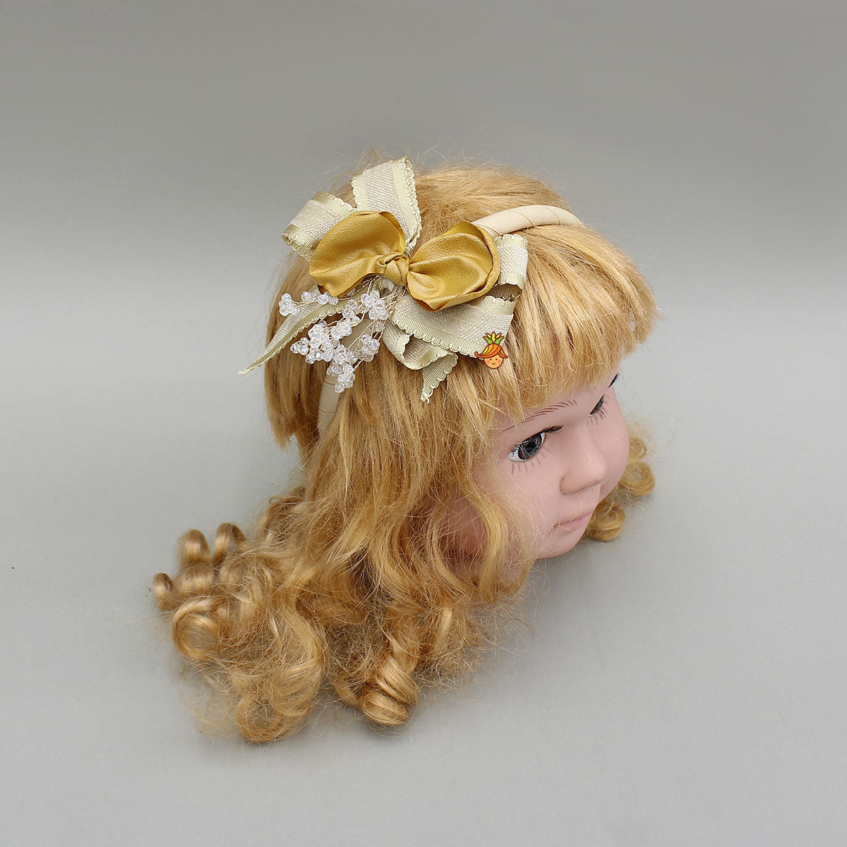Bow Hair Band Detailed With Textured Ribbons