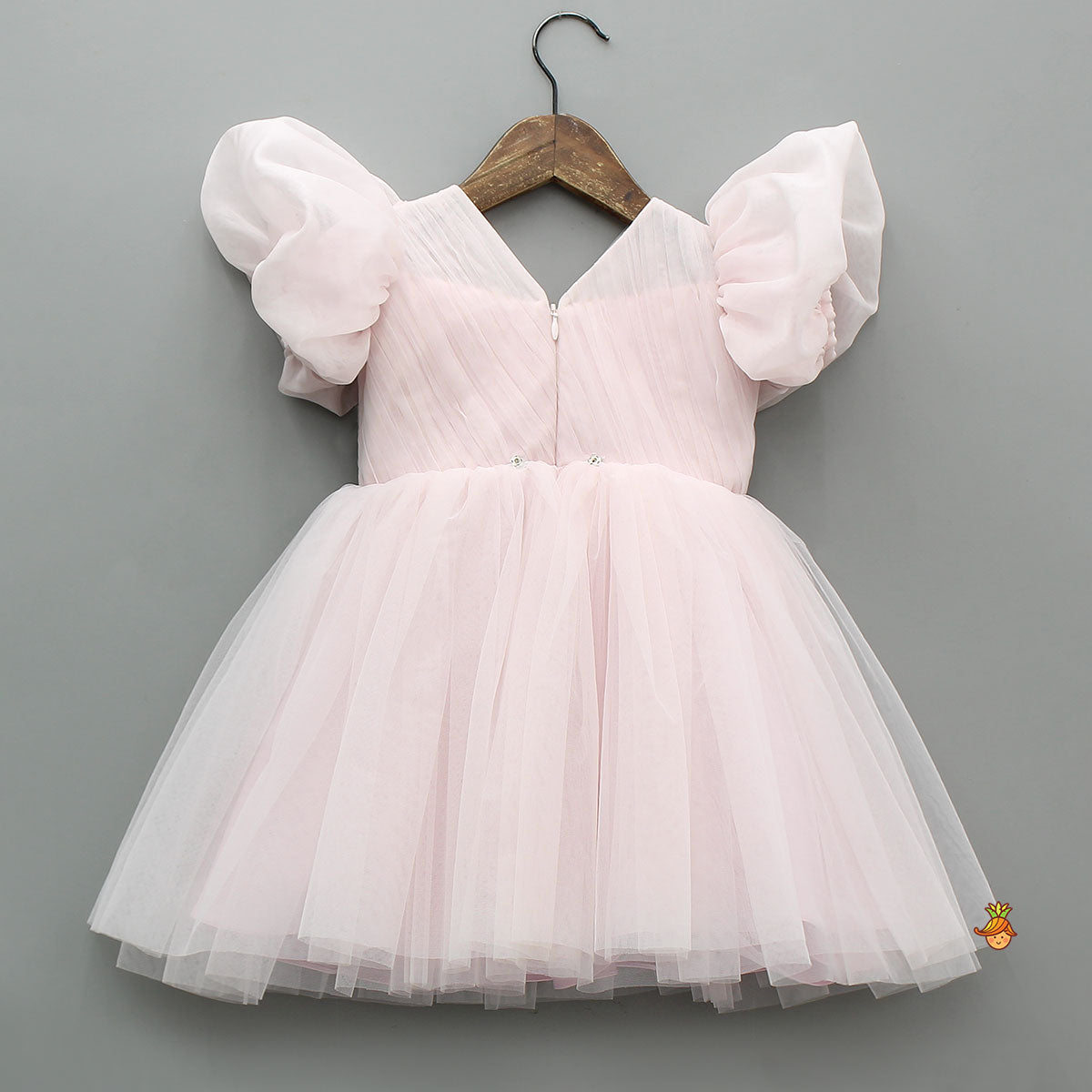 3D Flower Applique Net Dress