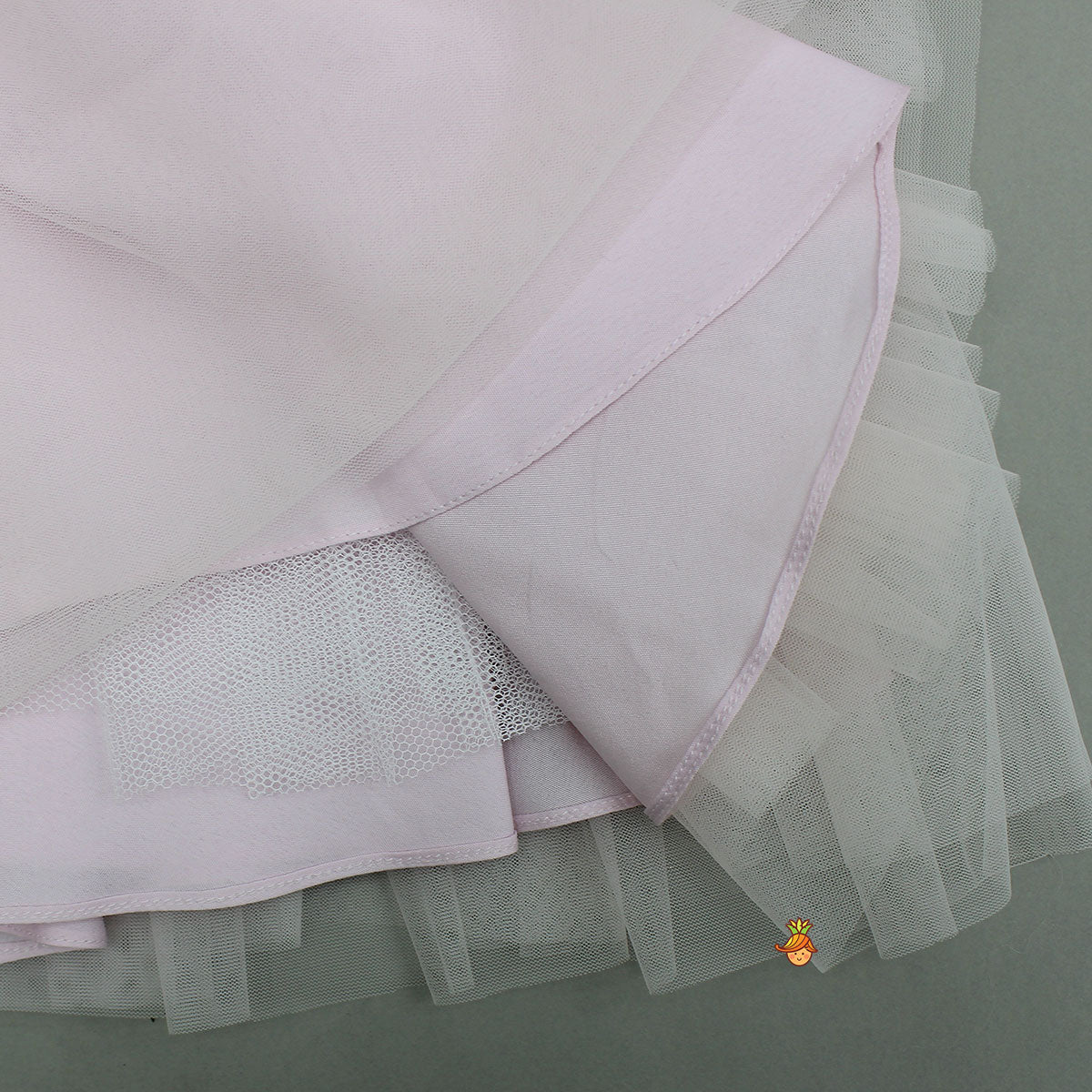 3D Flower Applique Net Dress