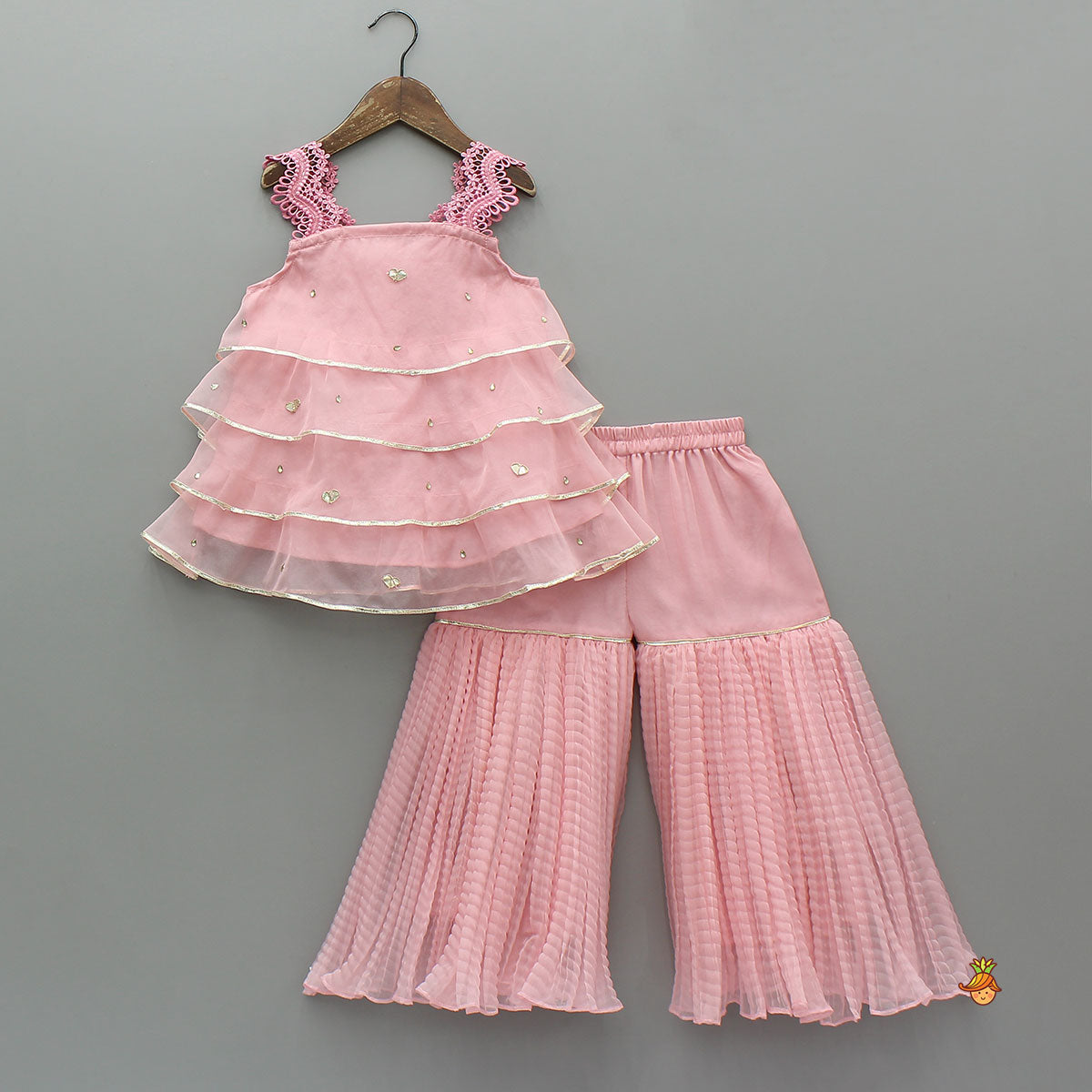 Beautiful Layered Top And Sharara