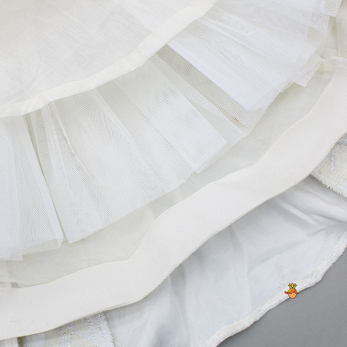 Velvet Inner Top With Halter Neck Fur Top  And Gorgeous Dual-Tone Panelled Lehenga