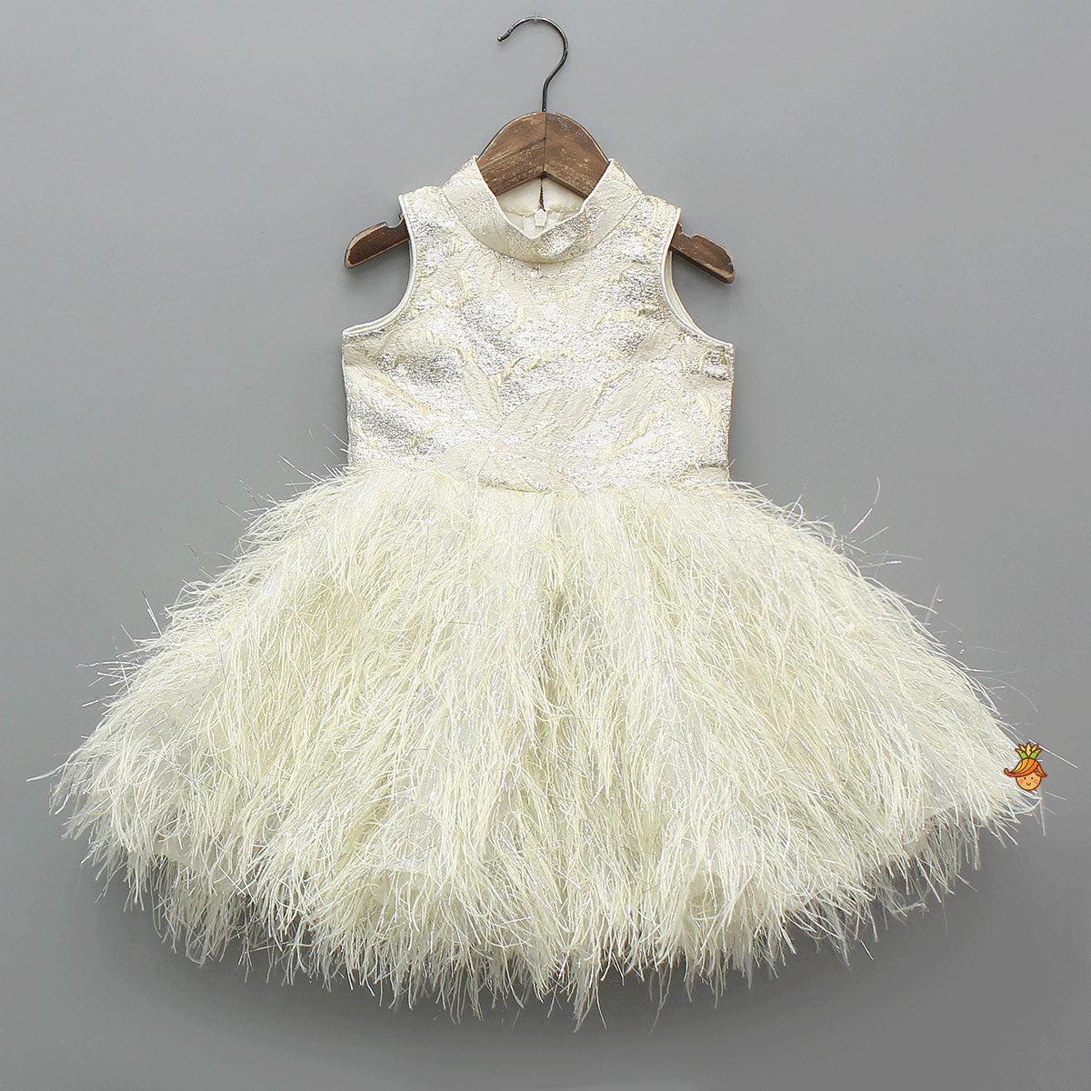 Elegant Fur Sleeveless Dress