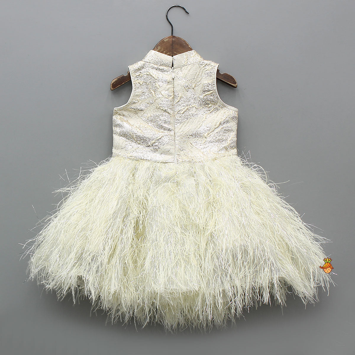 Elegant Fur Sleeveless Dress