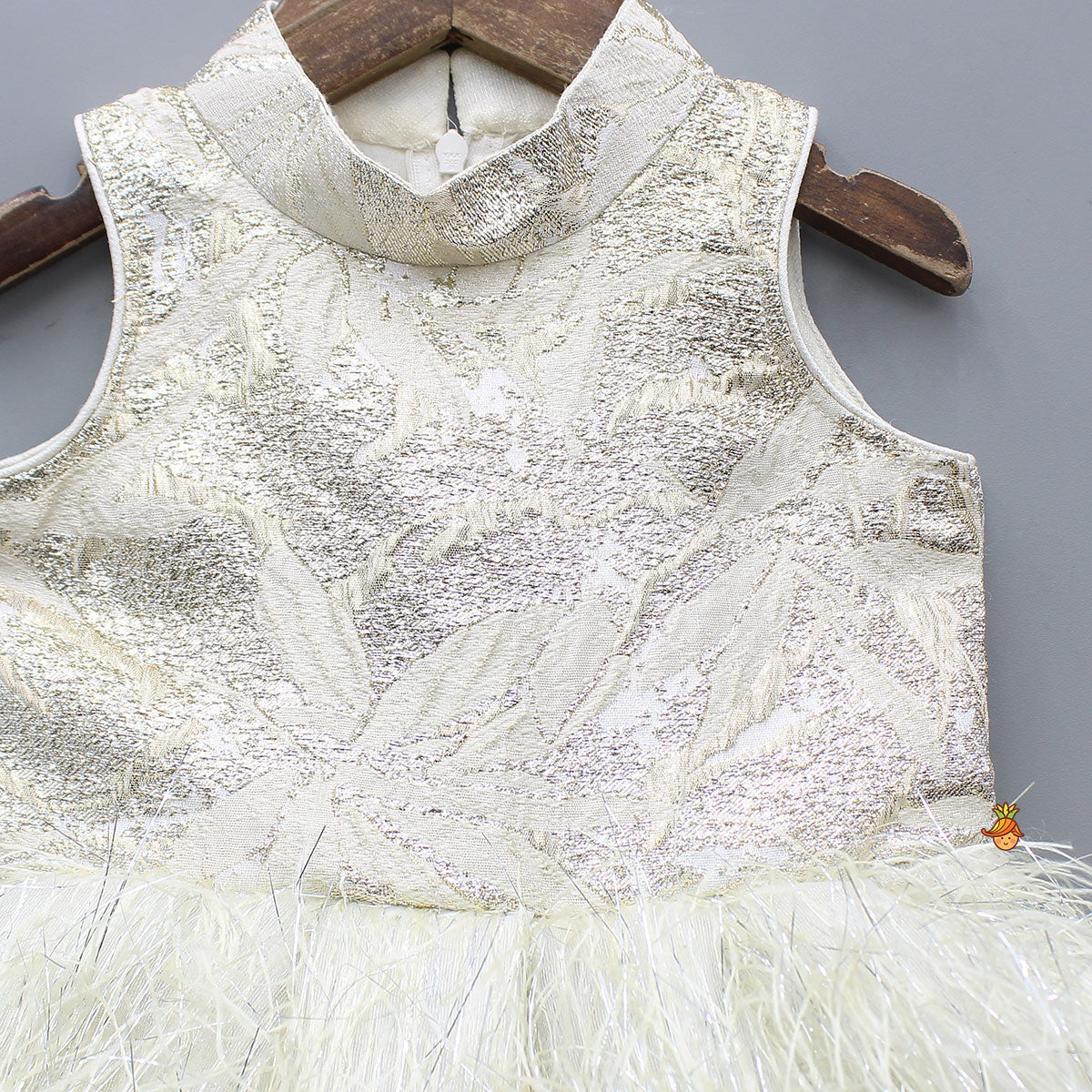 Elegant Fur Sleeveless Dress