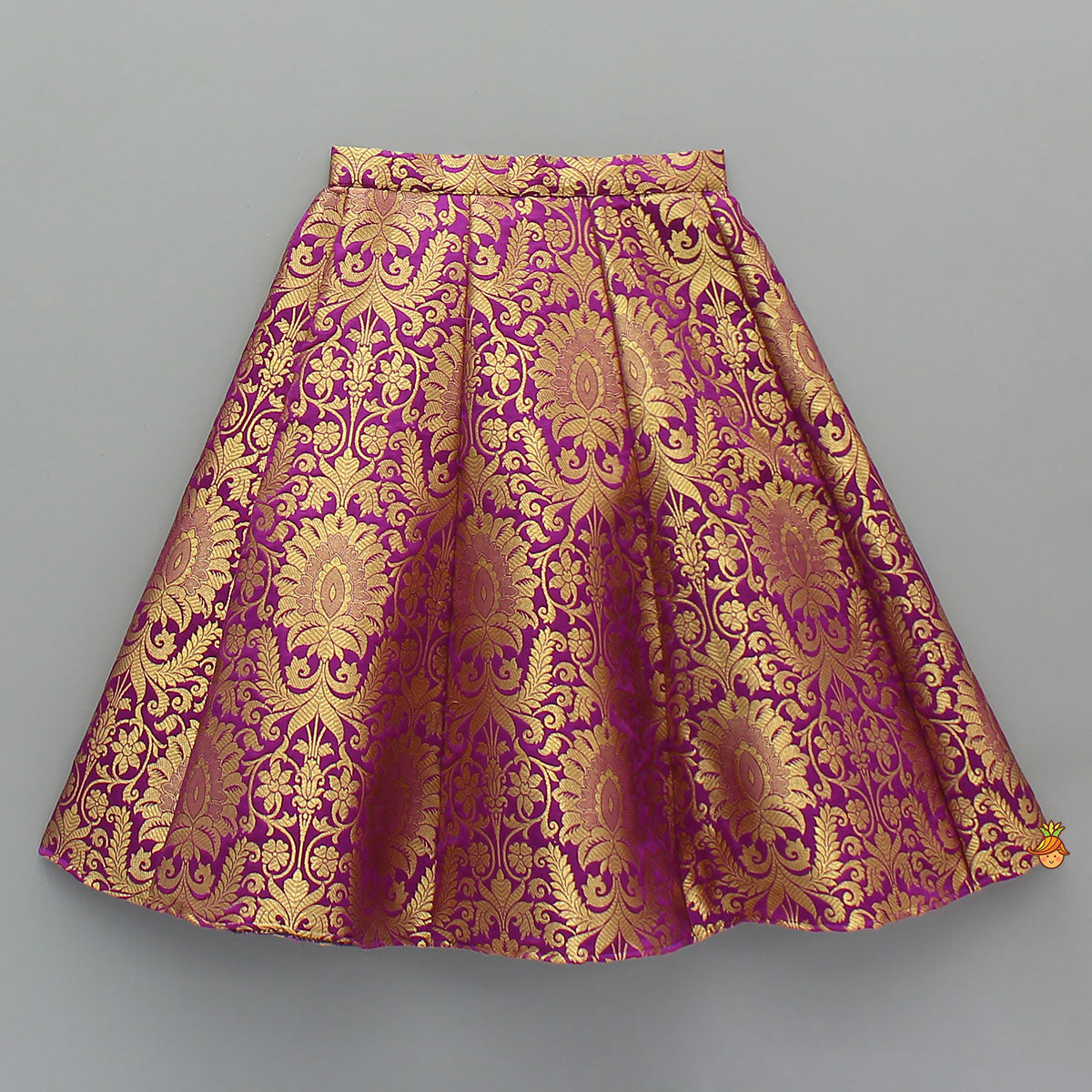 Velvet Kurti With Brocade Lehenga