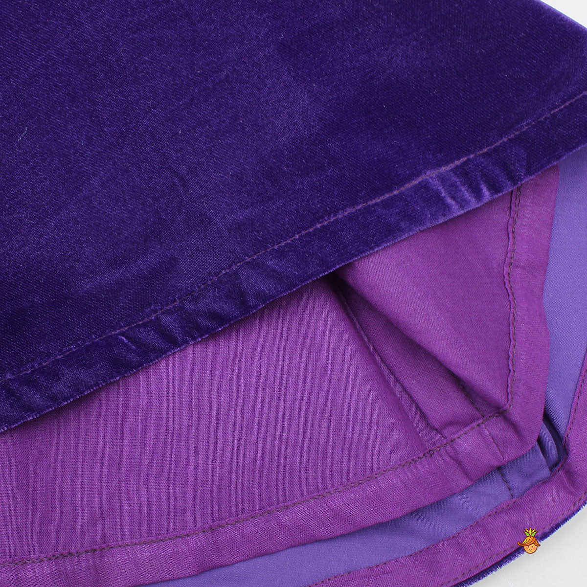 Velvet Kurti With Brocade Lehenga