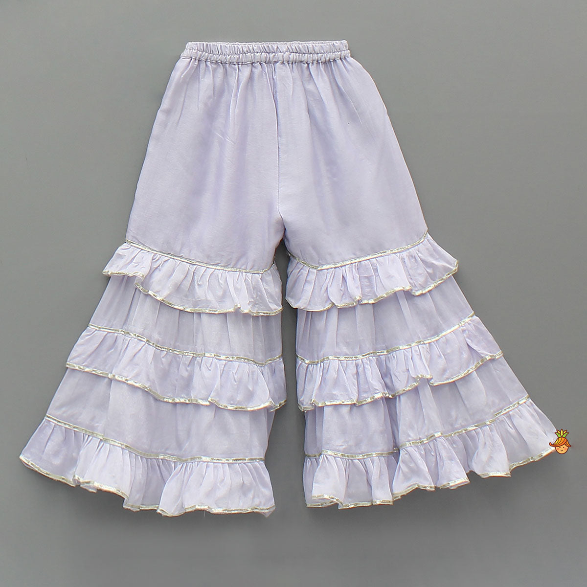 Heavy Embroidered Kurti With Beautiful Layered Sharara And Net Dupatta