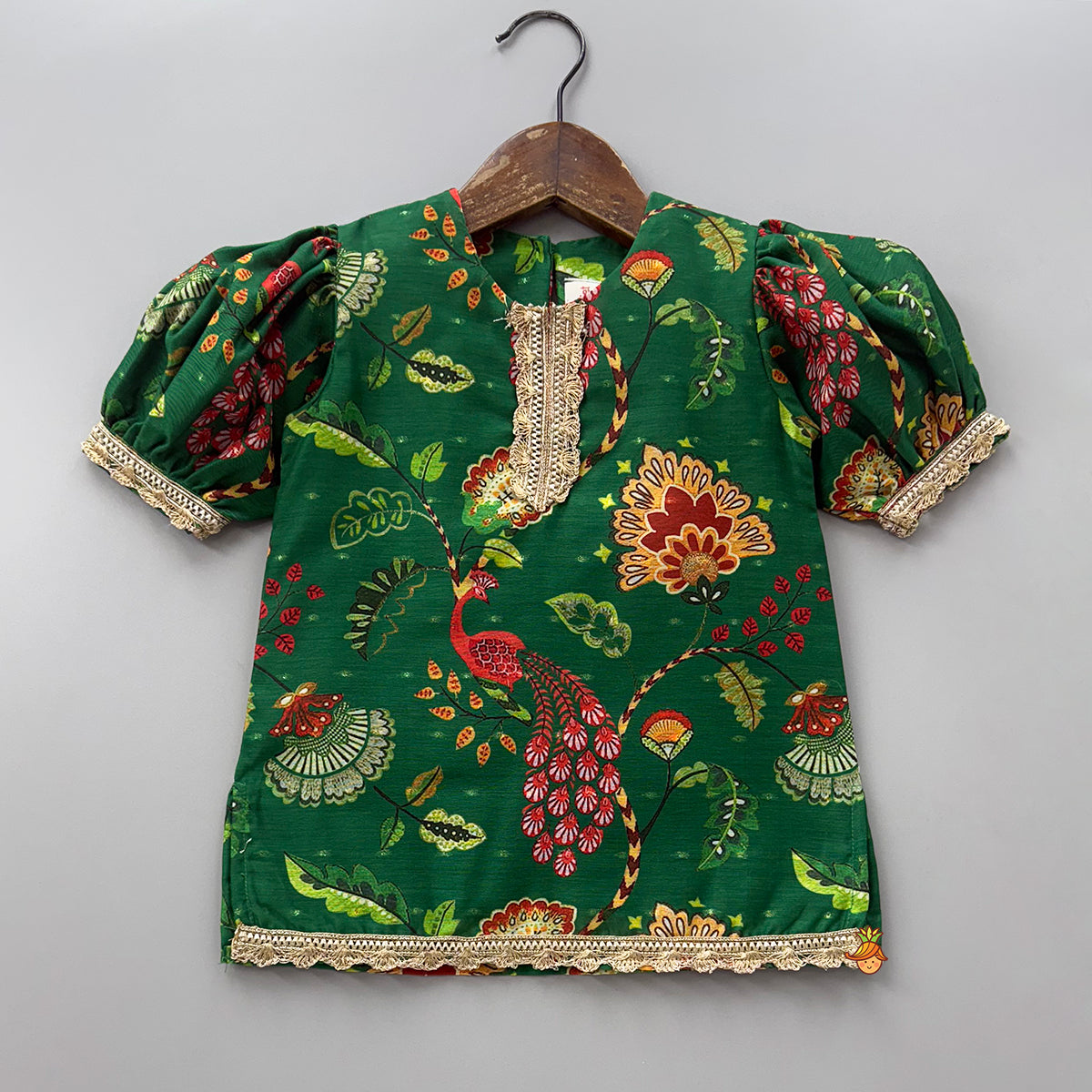 Adorable Printed Kurti With Parallel Pants