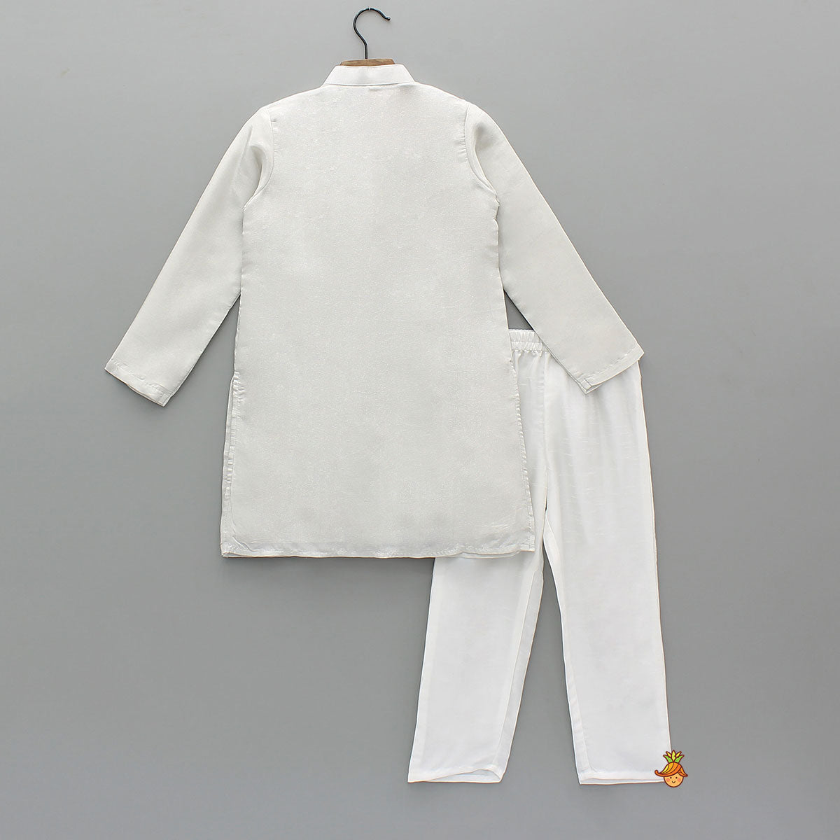 Front Placket Shimmery Kurta With Pyjama