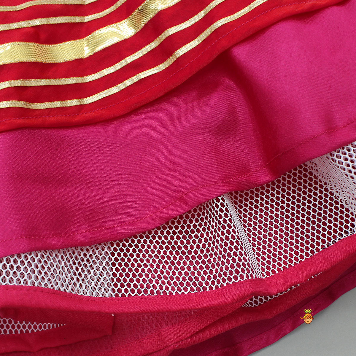 Side Knot Detailed Shiny Flared Anarkali