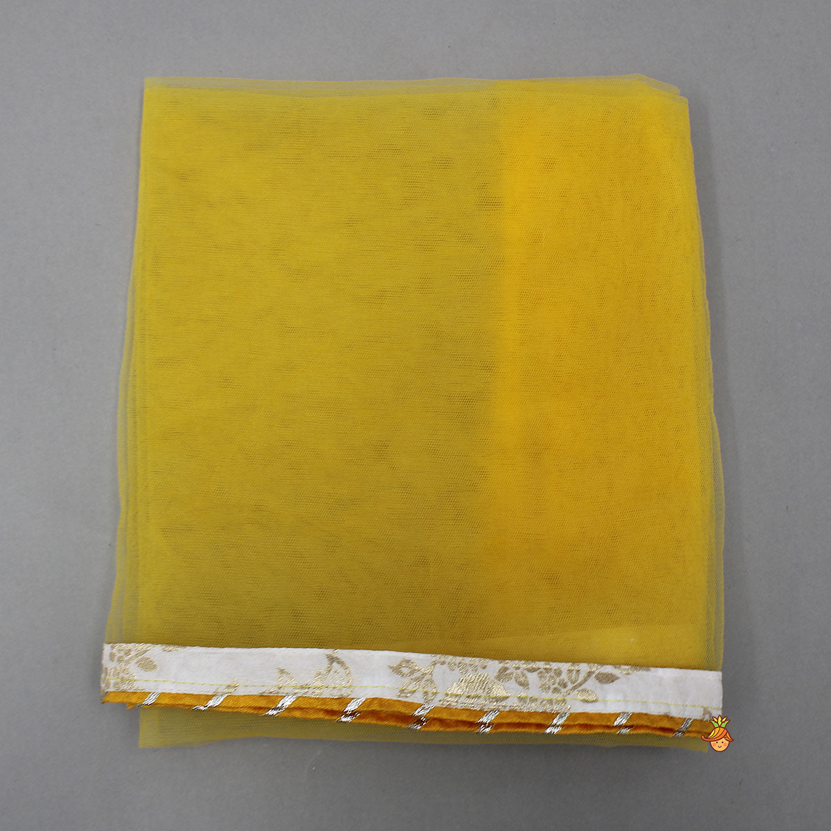 Flared Sleeves Top And Sharara With Net Dupatta