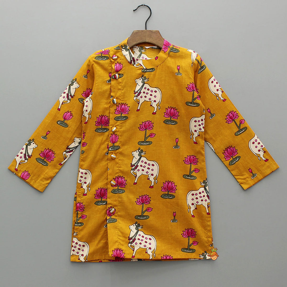 Lotus Printed Kurta With Pyjama