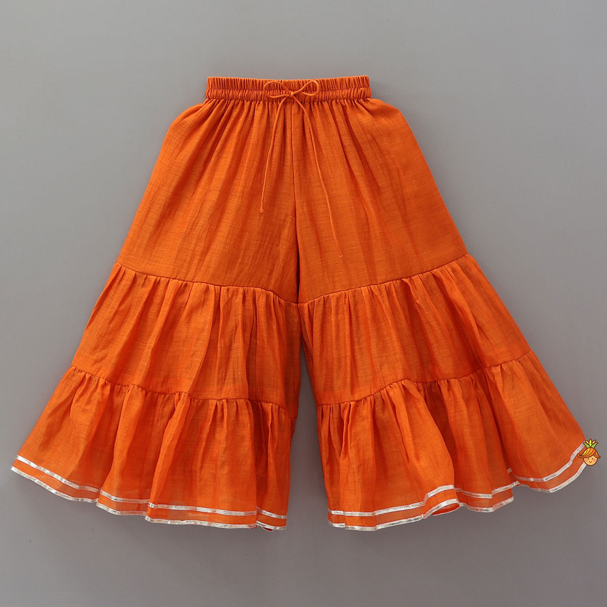 Beautiful Lotus-Embroidered Strappy Kurti With Sharara