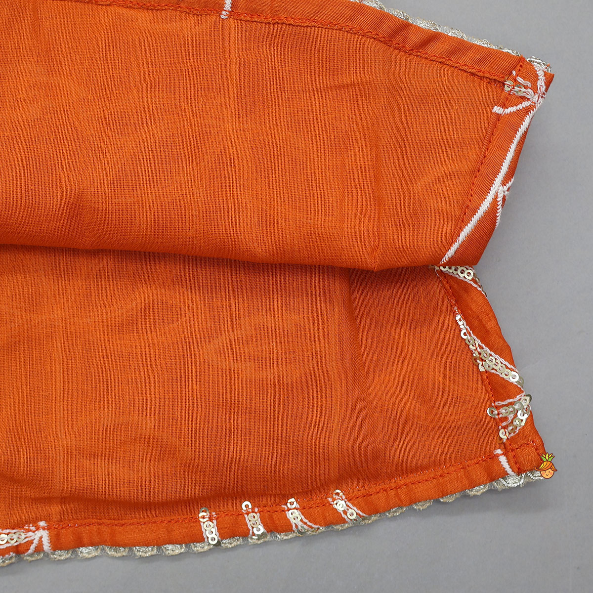 Beautiful Lotus-Embroidered Strappy Kurti With Sharara