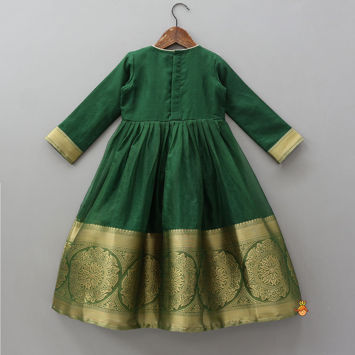 Elegant Embroidered Anarkali With Border Detailing