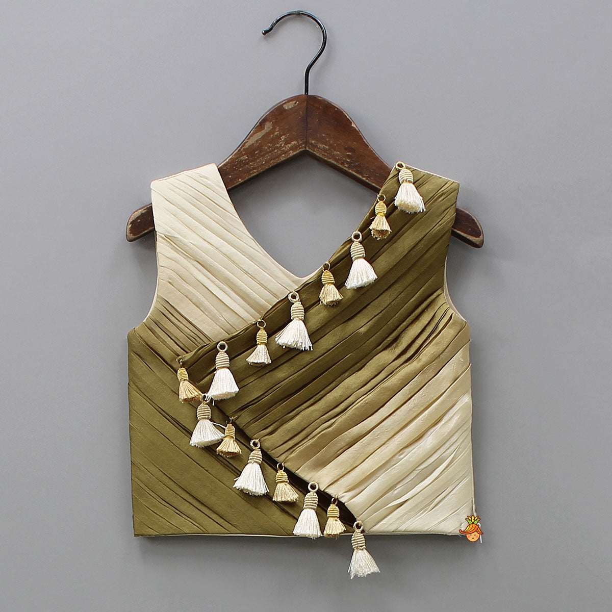 Fringe Embellished Top And Lehenga