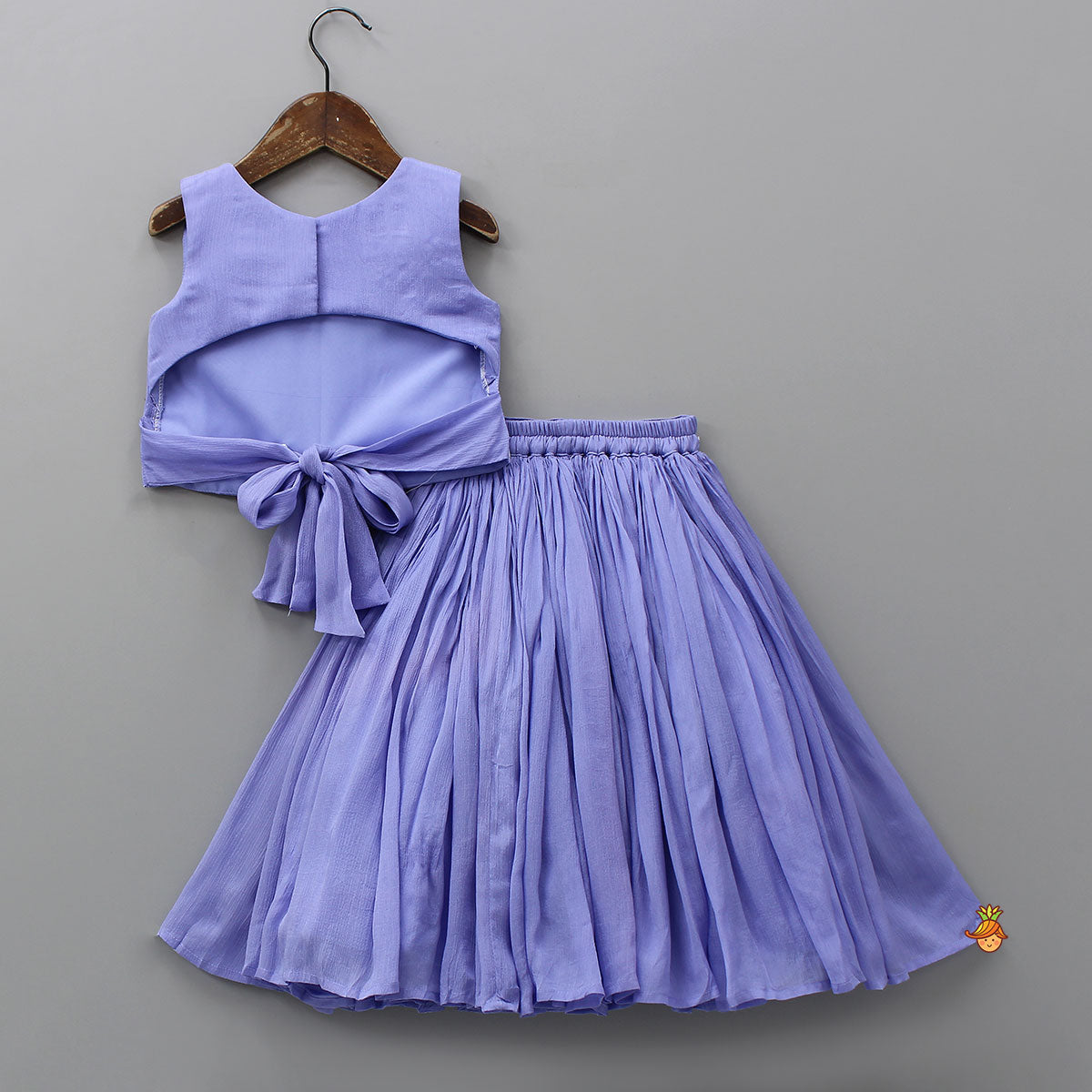 Butterfly Cutwork Top And Lehenga