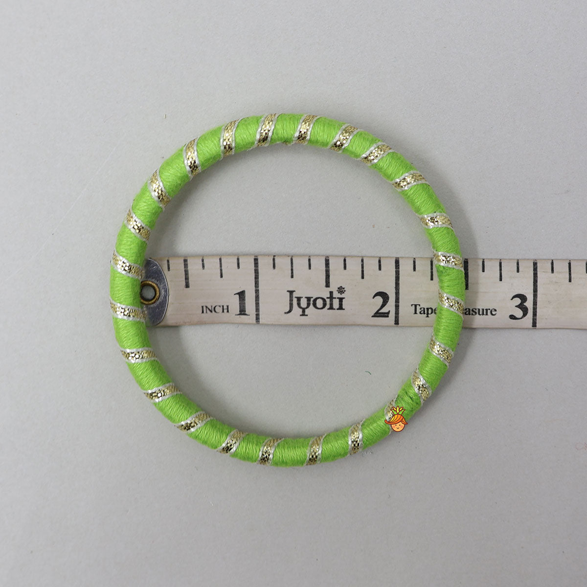 Floral Sequins-Detailed Elegant Thread Bangles