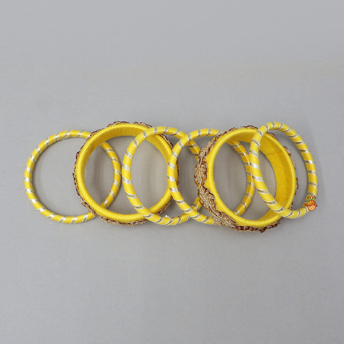 Elegant Thread Bangles With Sequin Detailing