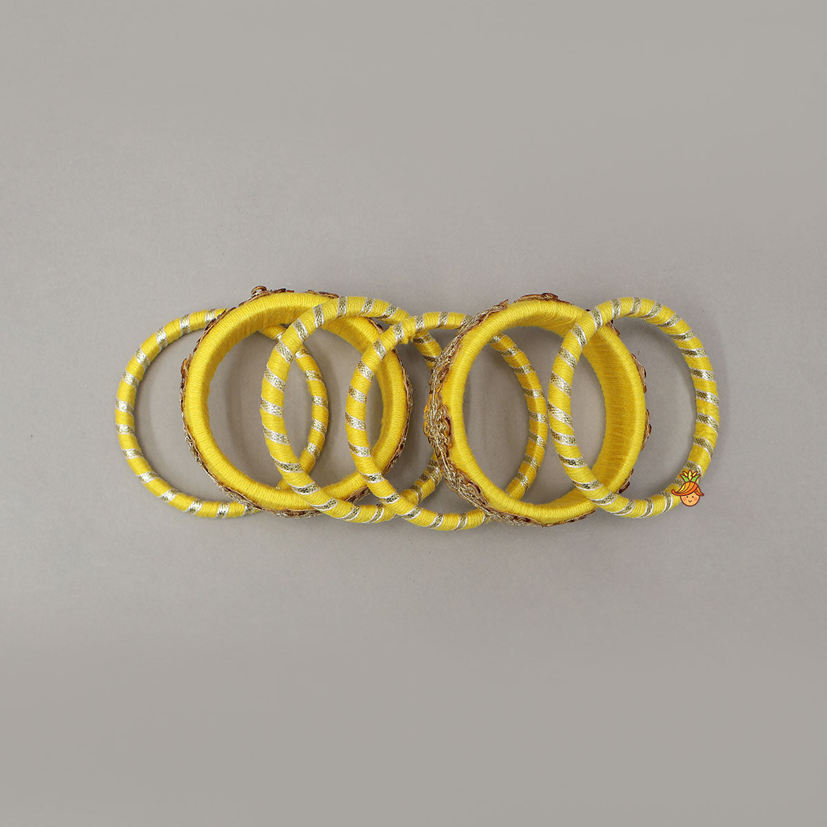 Elegant Thread Bangles With Sequin Detailing