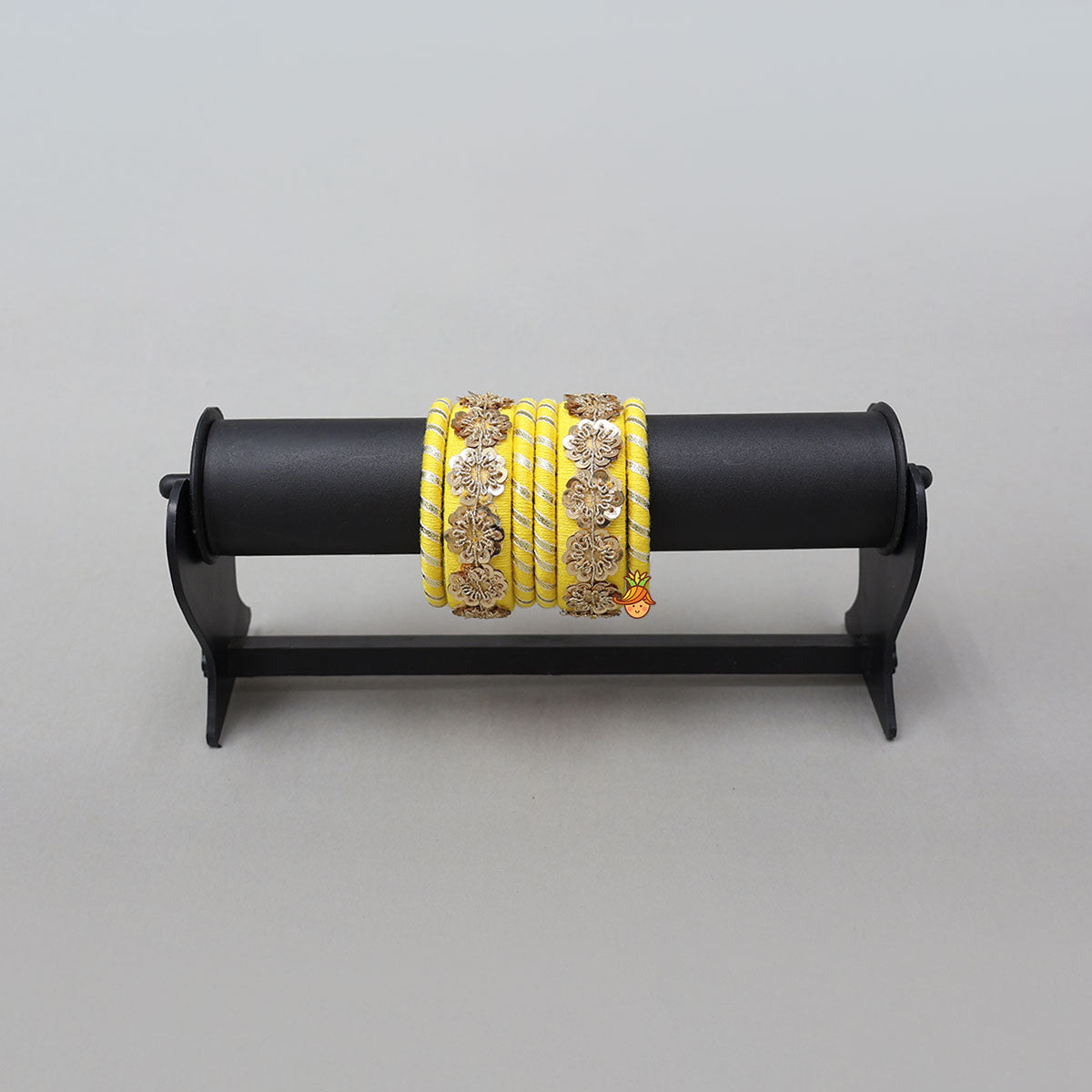 Elegant Thread Bangles With Sequin Detailing