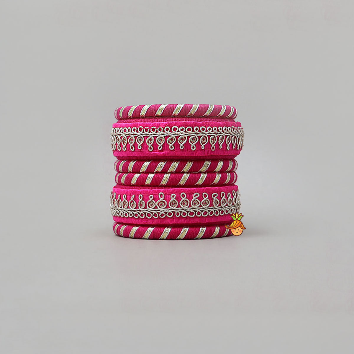 Beautiful Gota Lace Embellished Thread Bangles