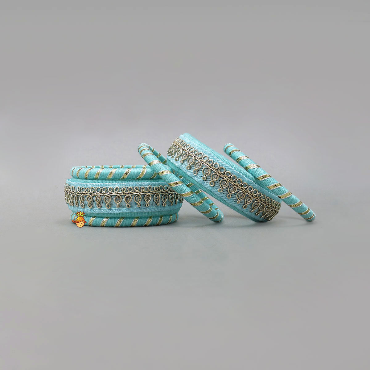 Gota Lace-Embellished Beautiful Thread Bangles