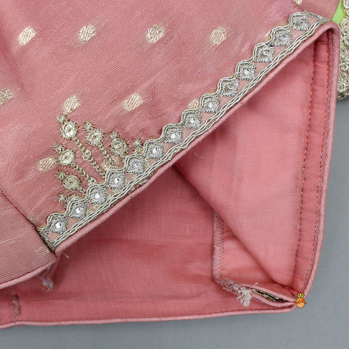 Stunning Booti Work Top With Lehenga And Contrasting Net Dupatta