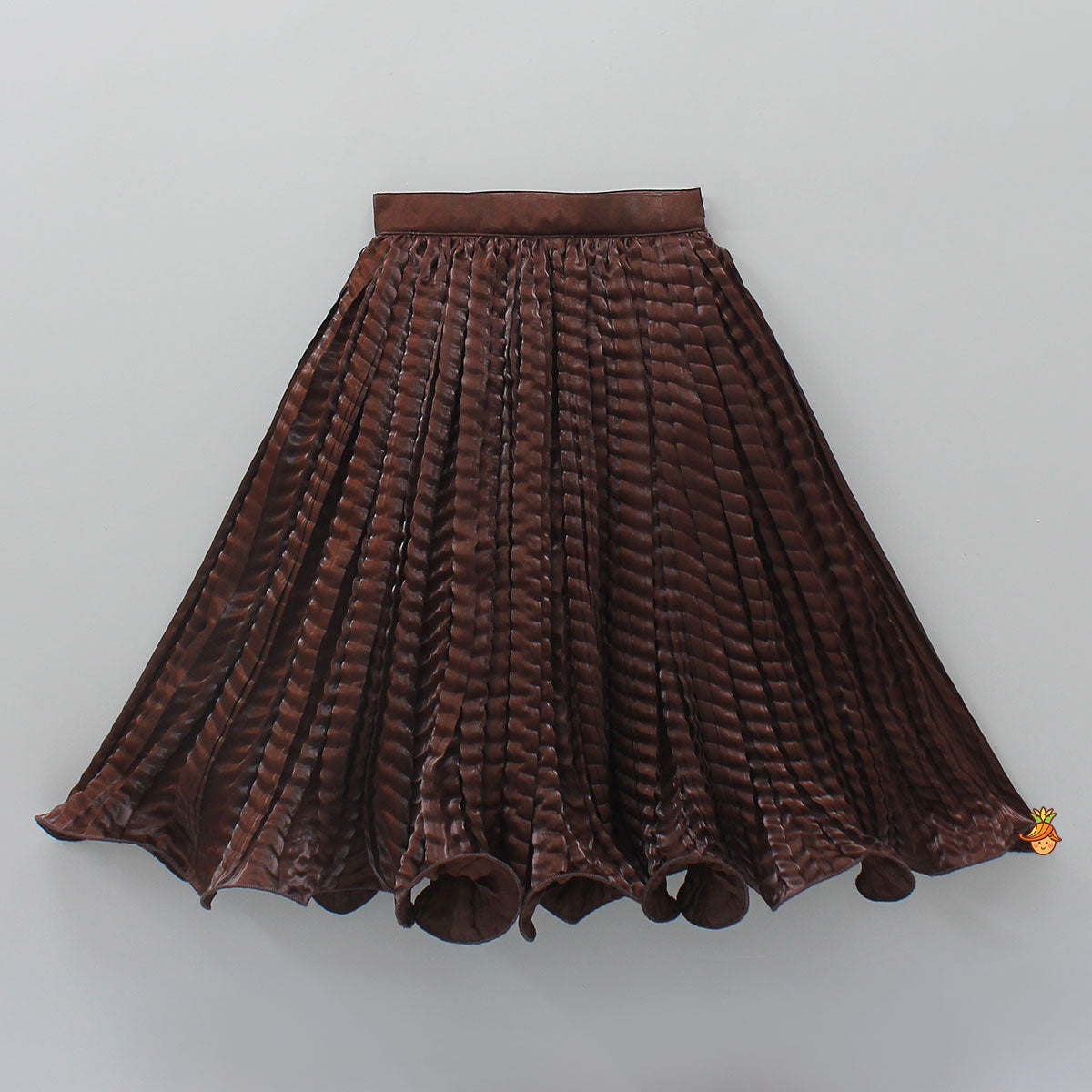 Gorgeous Criss-Cross Back Knot Top And Crushed Lehenga