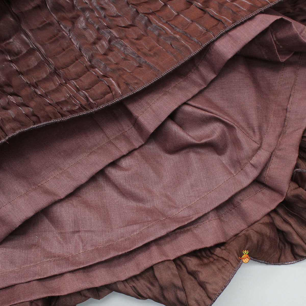 Gorgeous Criss-Cross Back Knot Top And Crushed Lehenga