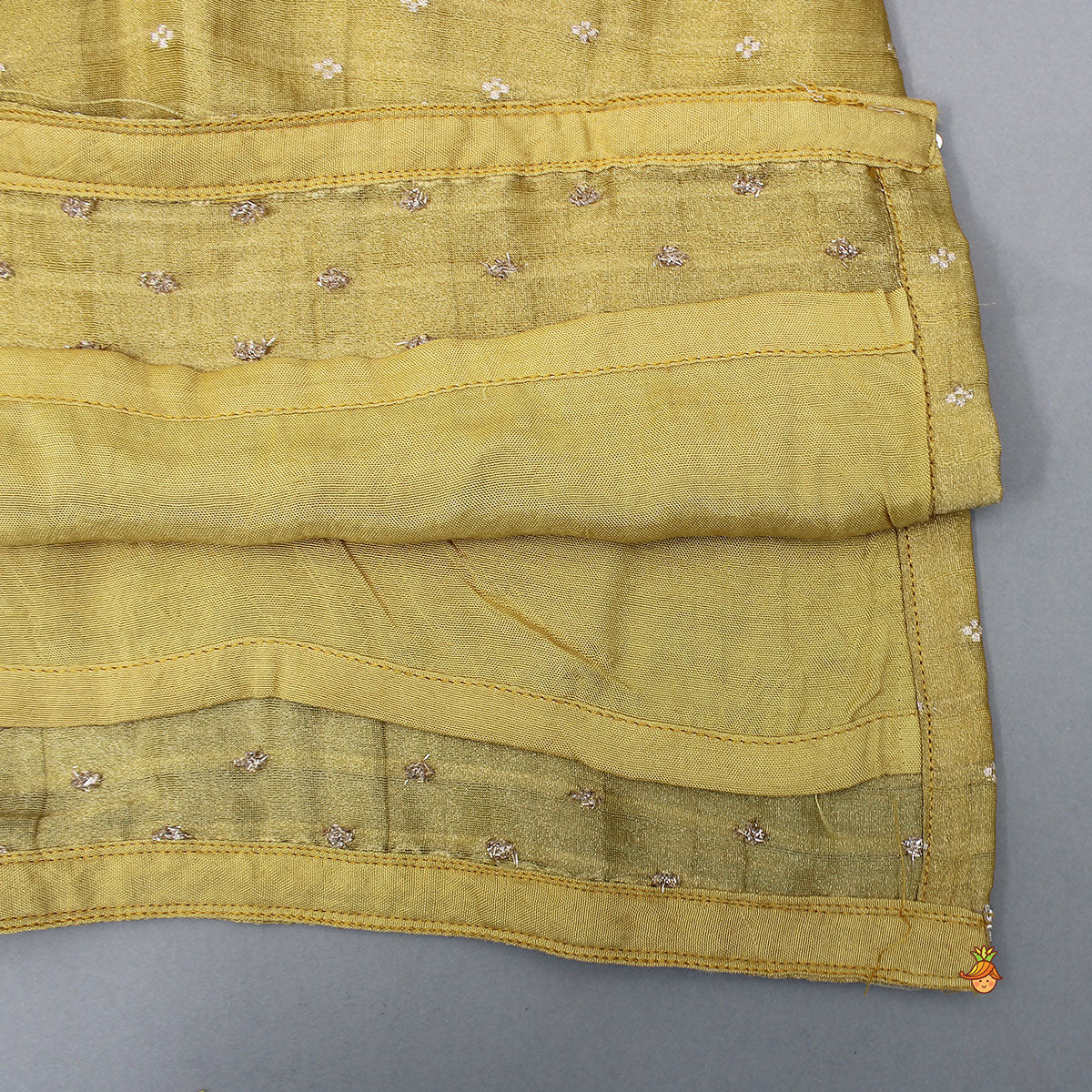 Beautiful V Neck Kurti With Colour Block Palazzo And Dupatta