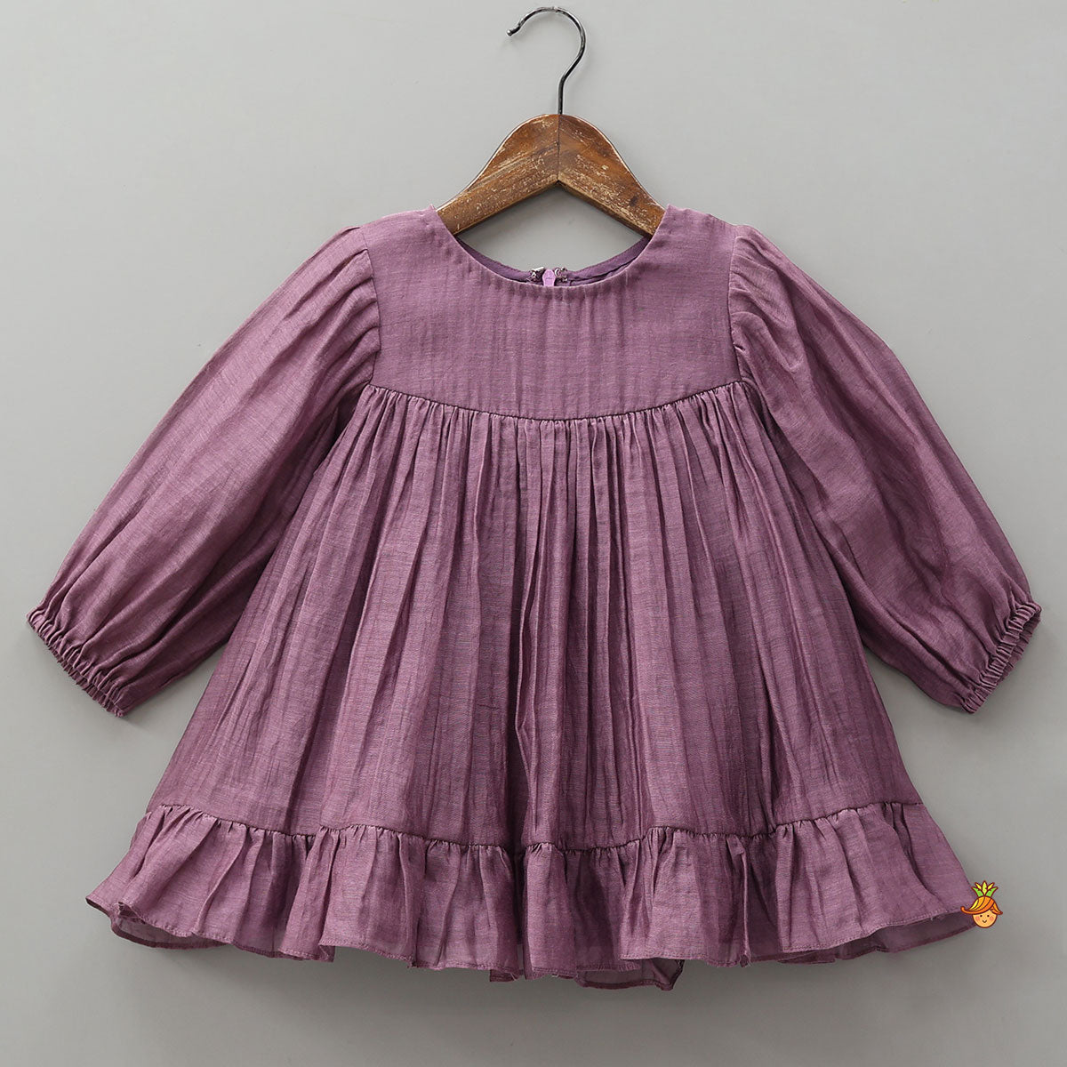 Elegant Ruffled Kurti With Pleated Dhoti