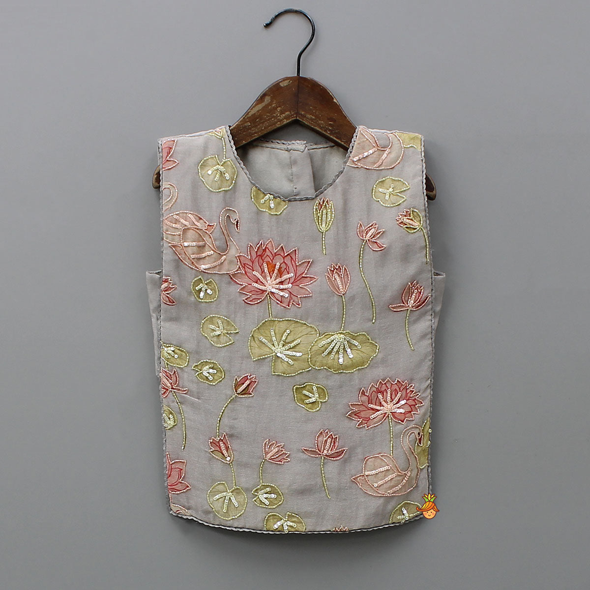 Swarn Motif Embroidered Asymmetric Stylish Top And Palazzo