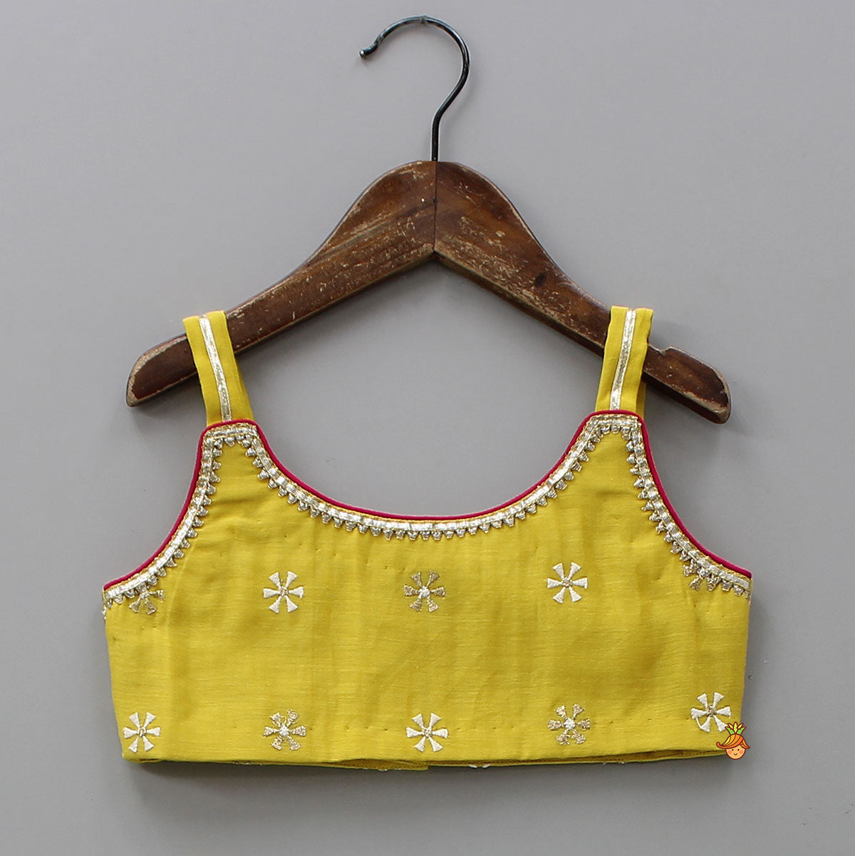 Strappy Crop Top And Flap Lehenga