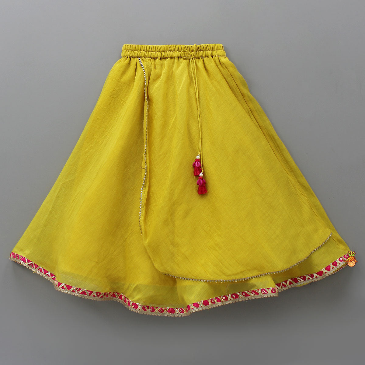 Strappy Crop Top And Flap Lehenga