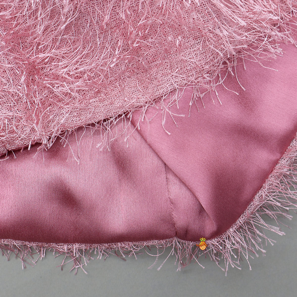 Adorable Fur-Detail Dress With Matching Cape