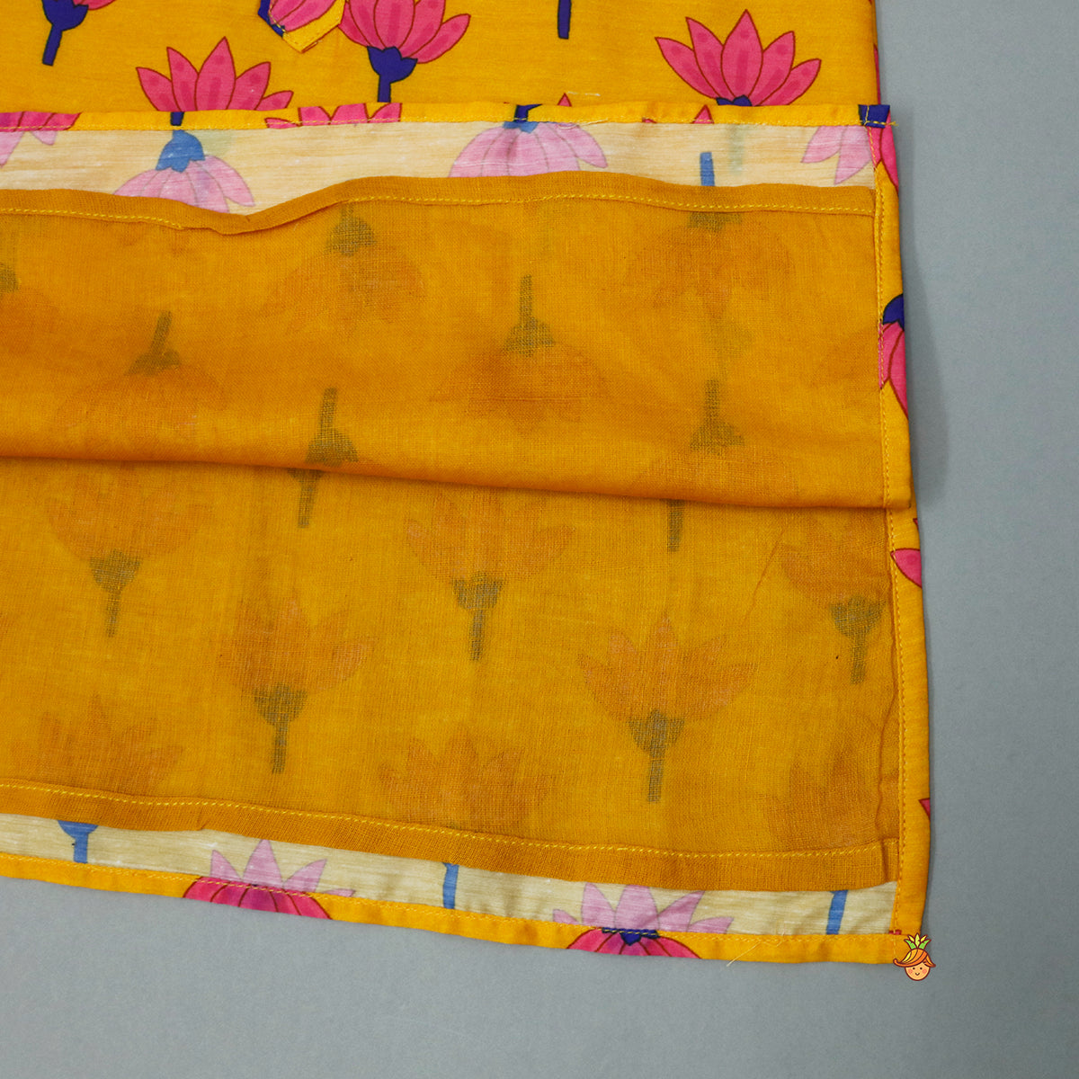 Beautiful Floral Printed Ethnic Kurta And Dhoti