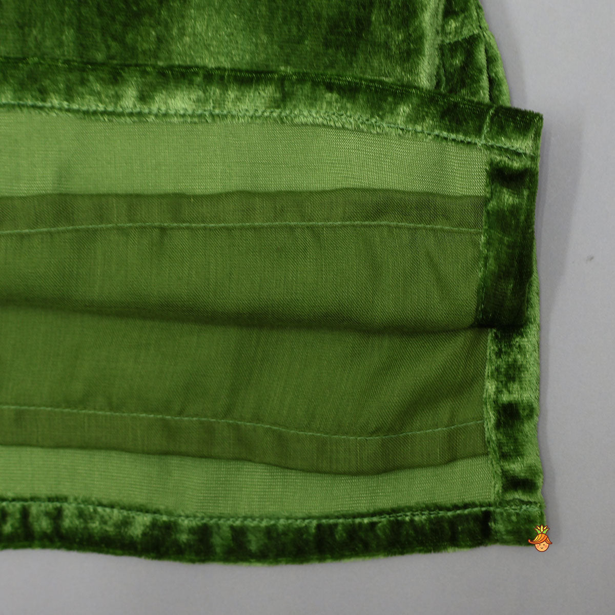 Exquisite Velvet Hand Embroidered Kurti With Shimmery Palazzo And Dupatta