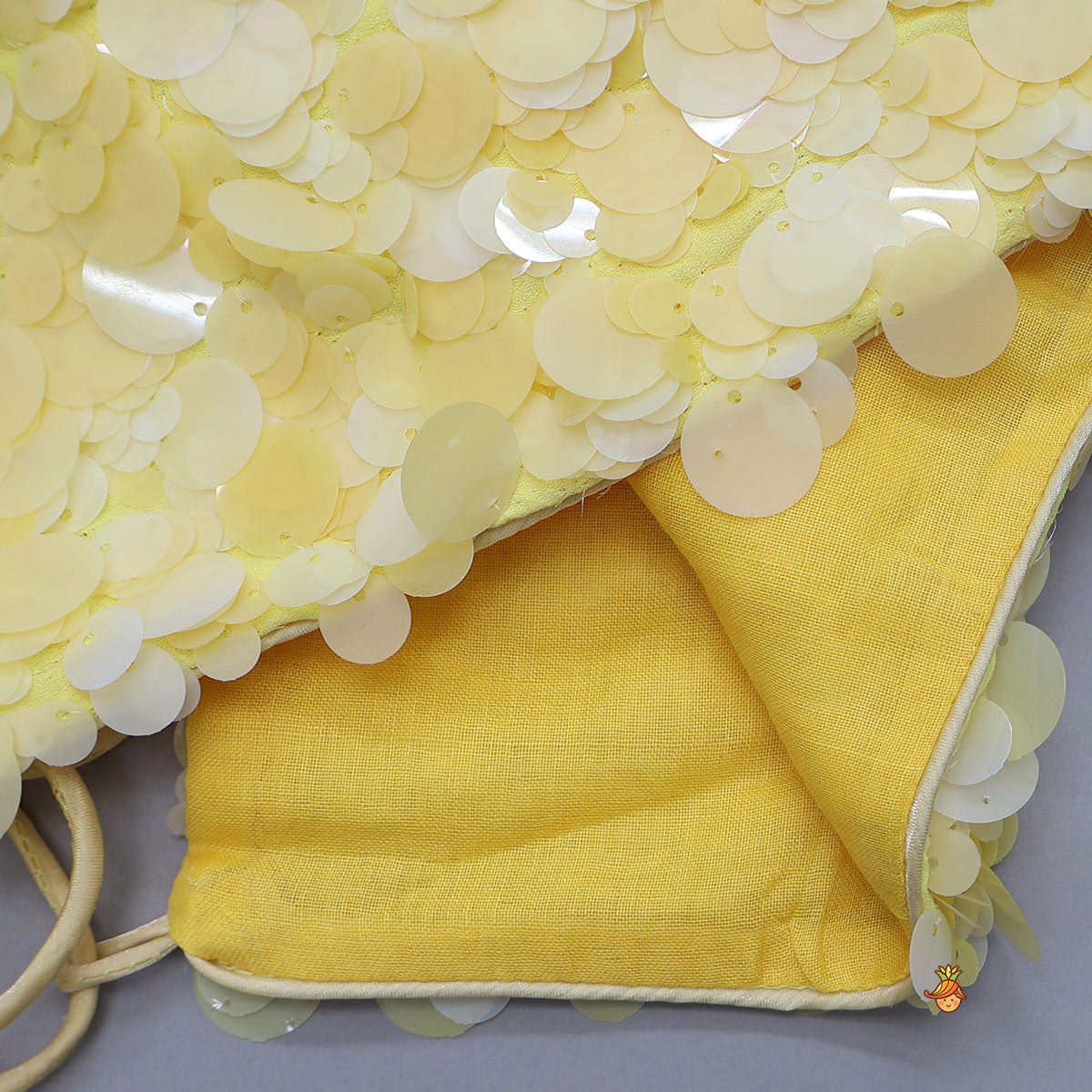 Adorable Sequined Halter Neck Top And Multicolour Shiny Lehenga