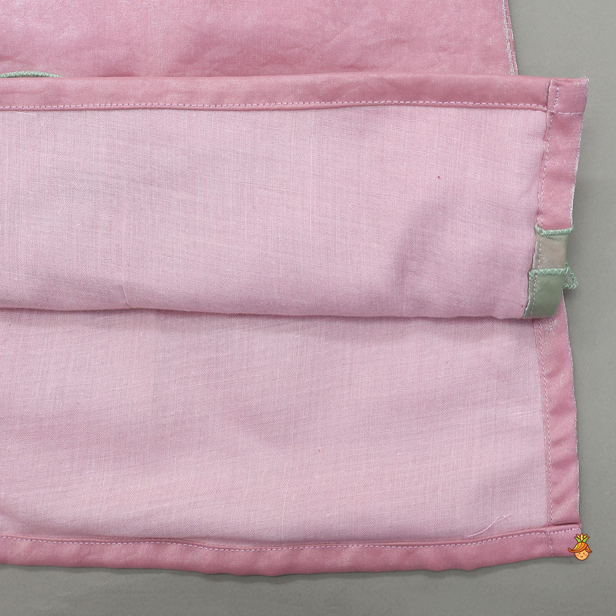 Ruffle-Hem Kurti And Layered Dual-Tone Palazzo With Matching Dupatta