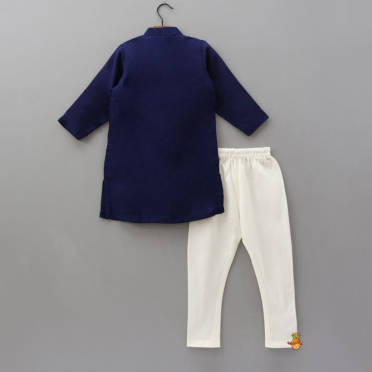 Embroidered Front Placket Ethnic Kurta With Churidar