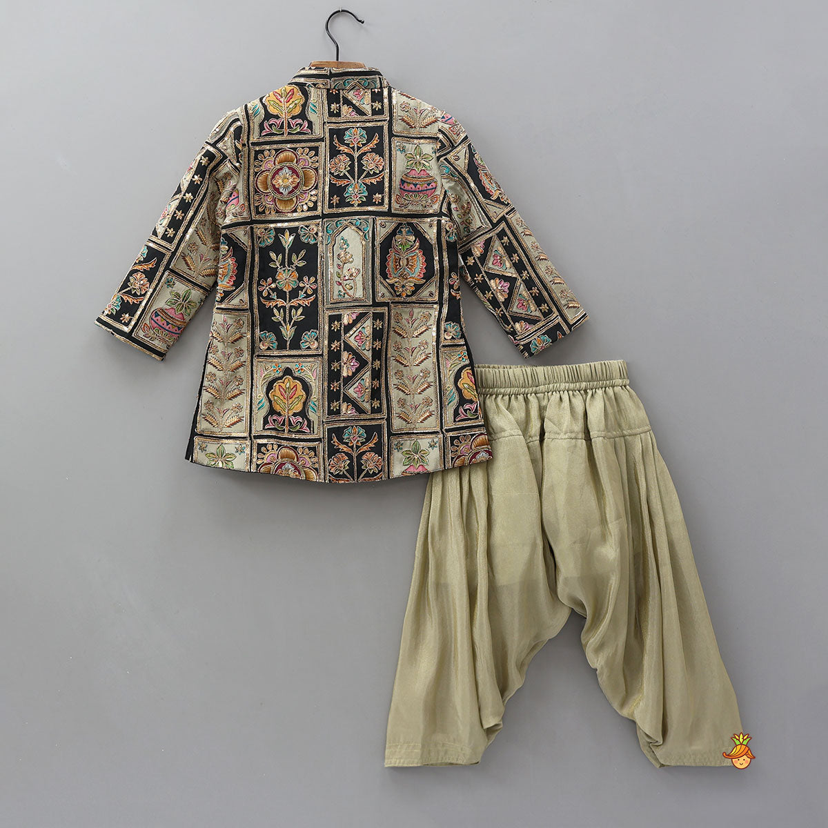 Charming Embroidered Sherwani With Pleated Patiala