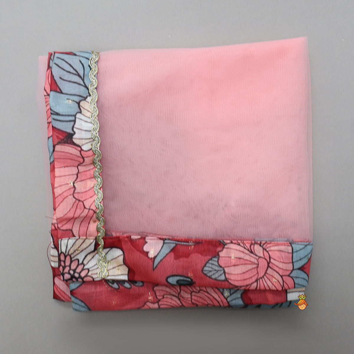 Floral Strappy Kurti With Matching Dupatta