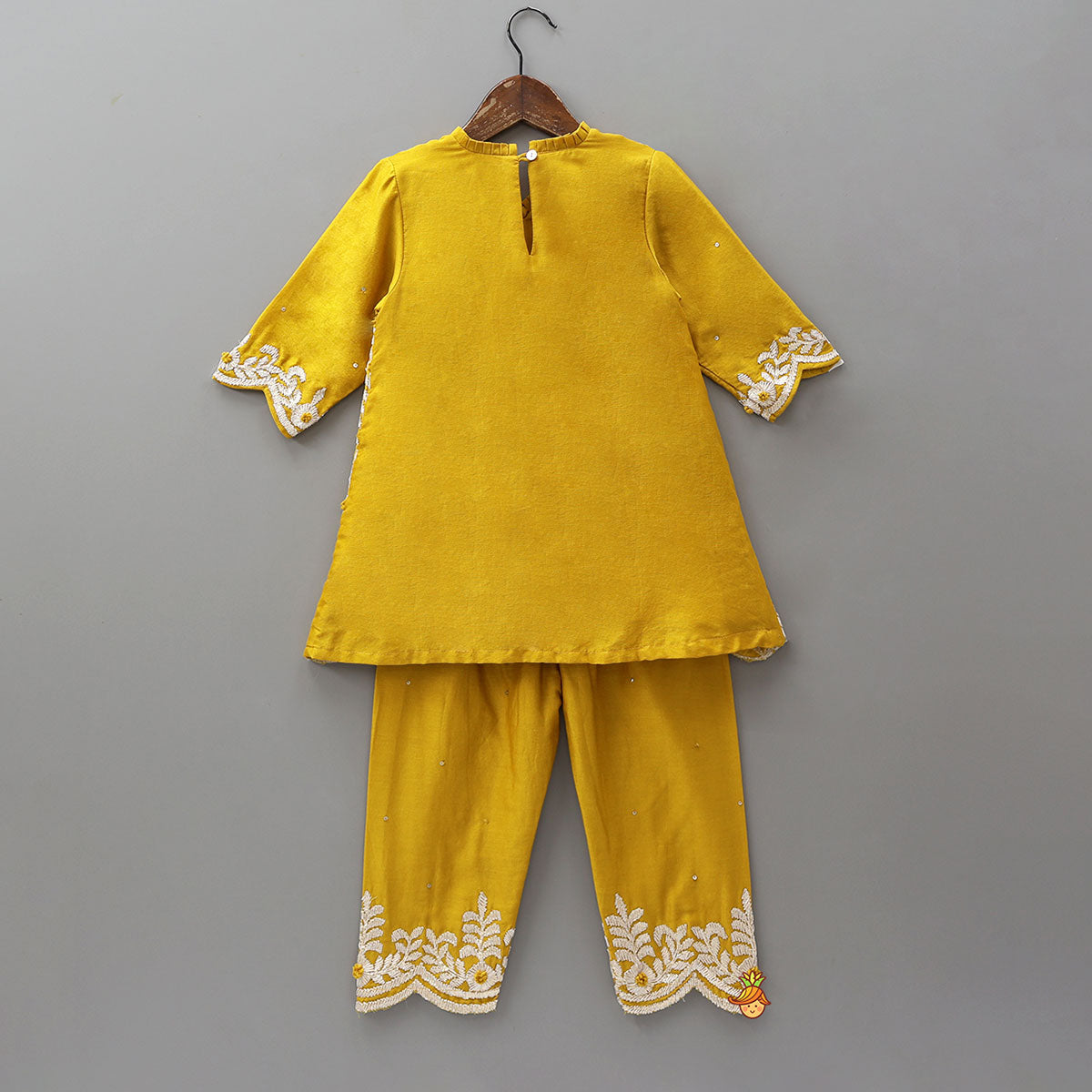 Lace Embroidered Stylish Kurti With Matching Pants