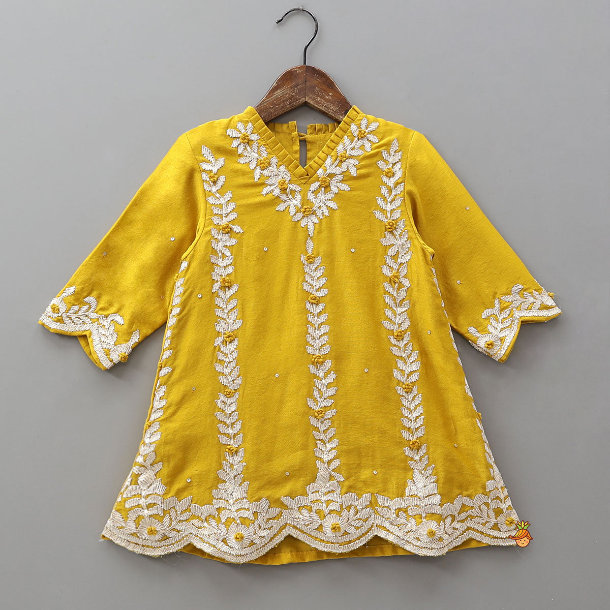 Lace Embroidered Stylish Kurti With Matching Pants