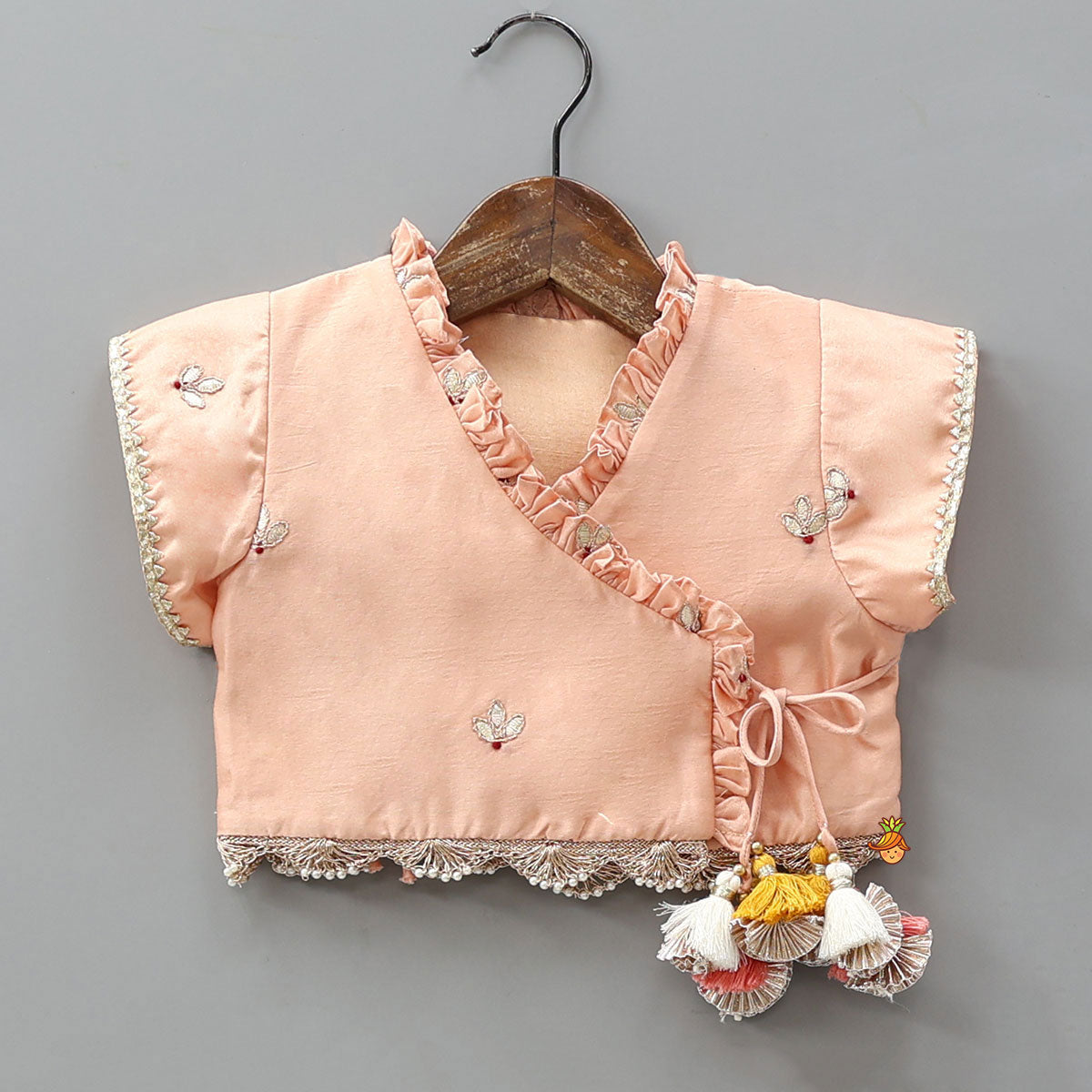 Angarkha Style Top And Lehenga