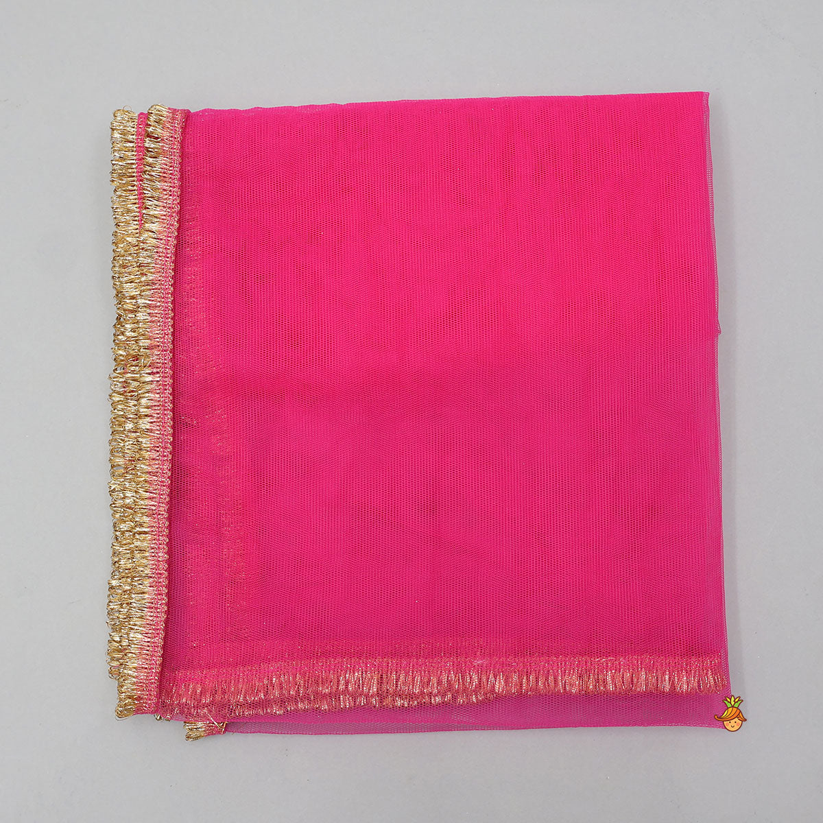 Front Knot Detail Patola Printed Kurti With Salwar And Contrasting Dupatta