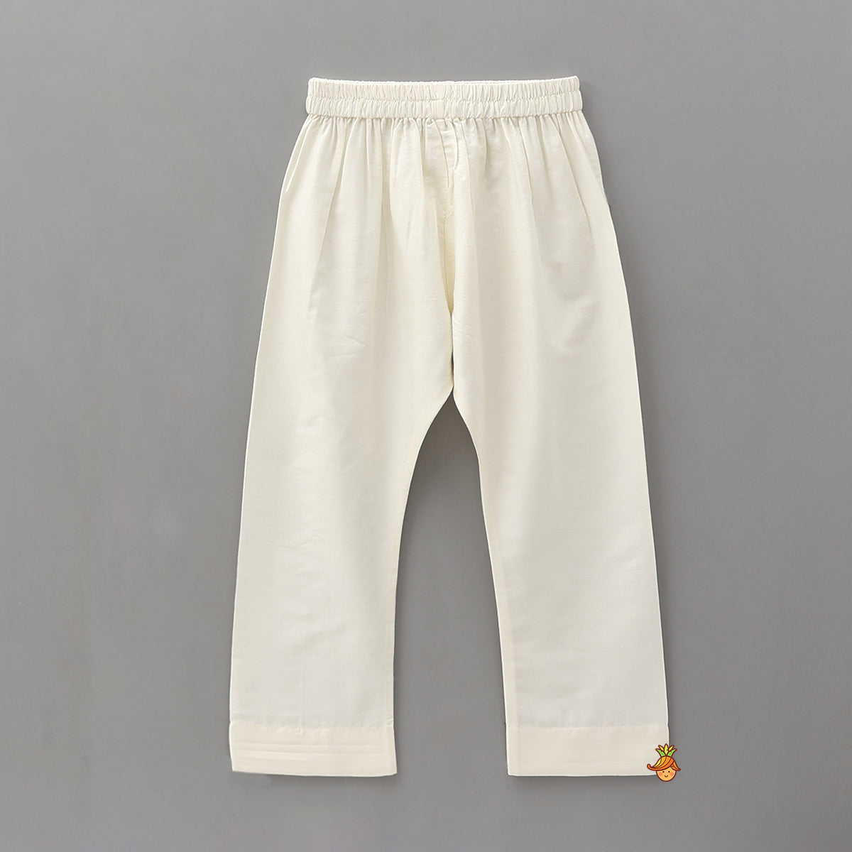 Front-Placket Embroidered Ethnic Kurta With Pyjama