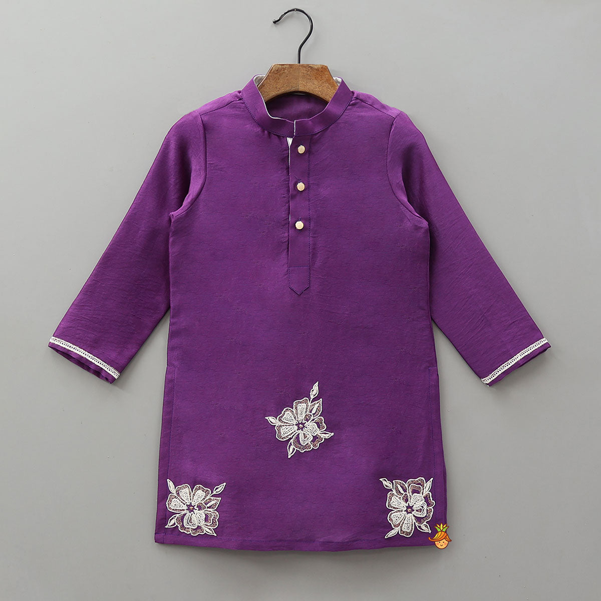 Ethnic Kurta With Pocket-Detail Printed Jacket And Pyjama