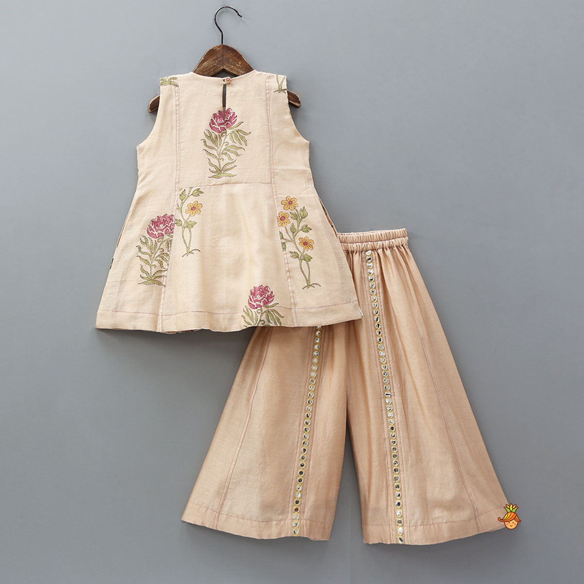 Elegant Pocket Detail Kurti With Palazzo And Dupatta